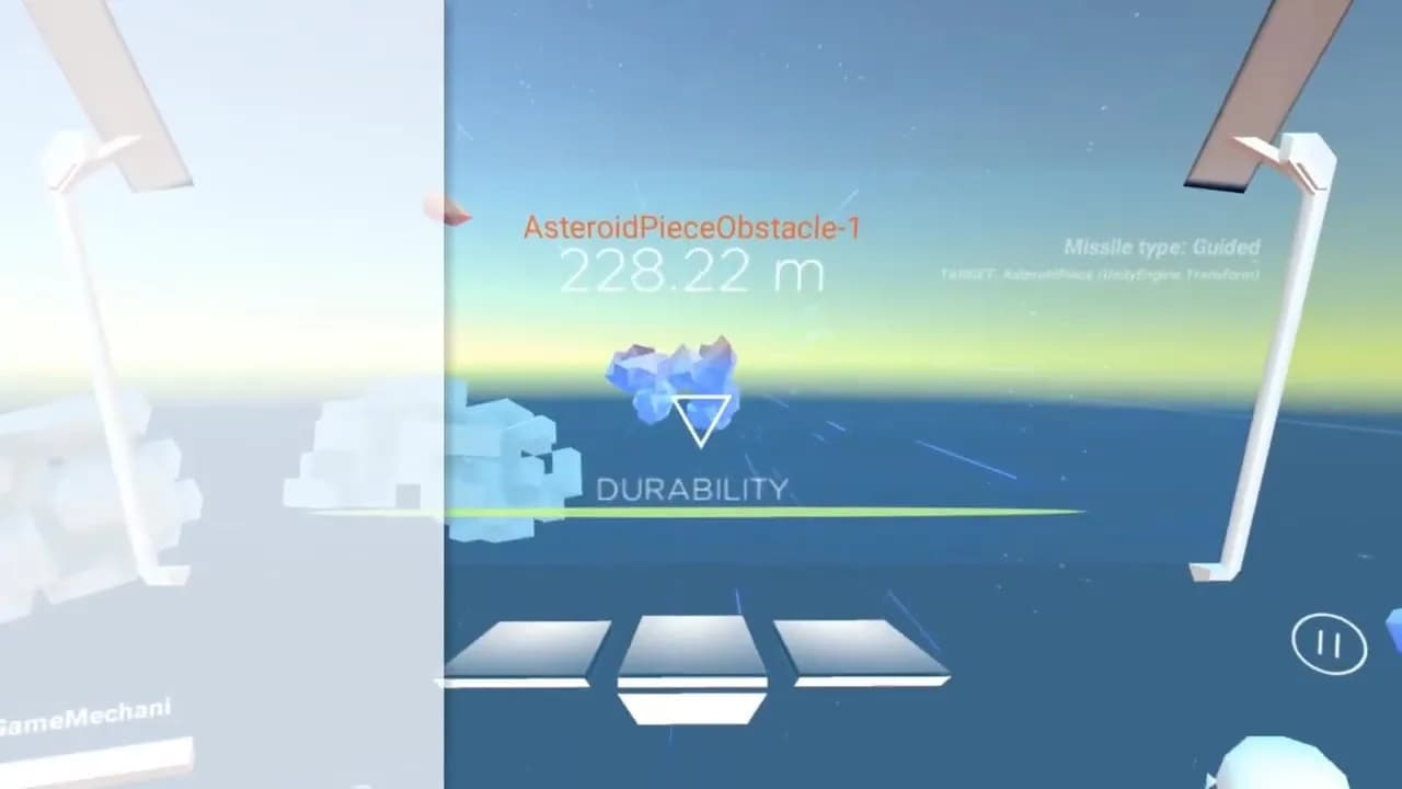 VR menu UI and a mobile game prototype built in Unity.